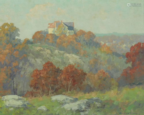 Maurice Braun (1877-1941) House on the Hill 16 x 20in