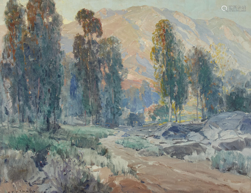 Hanson Puthuff (1875-1972) Road to the Hills 28 x 36in