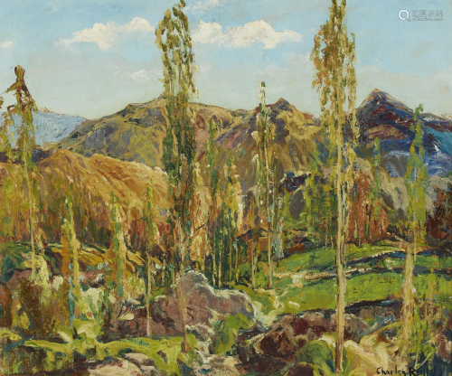 Charles Reiffel (1862-1942) In the Mountains 20 x 24in