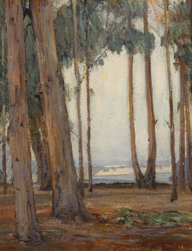 Peter Nielsen (1873-1965) Eucalyptus Grove 18 x 14in