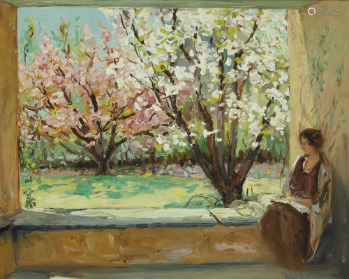 Alfred R. Mitchell (1888-1972) The Garden Porch