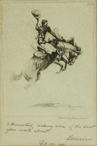 Edward Borein (1872-1945) Saddle Bunch; Little Bucking