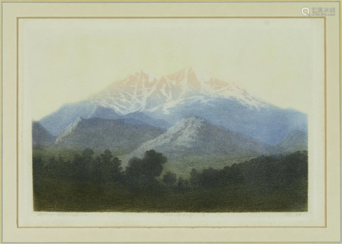 George Elbert Burr (1859-1939) Longs Peak, Estes Park,