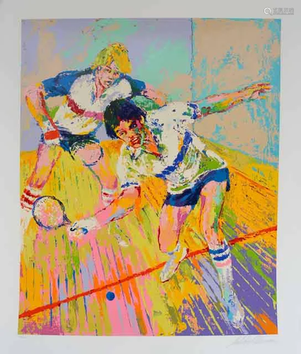 NEIMAN ** RACQUETBALL** HAND SIGNED SERIGRAPH