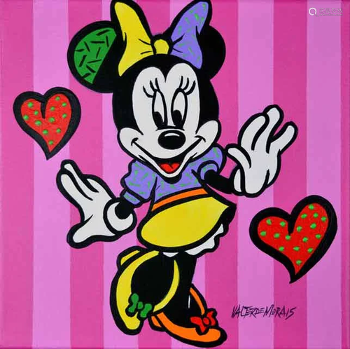 MORAIS ** LOVING MINNIE ** ORIGINAL ACRYLIC