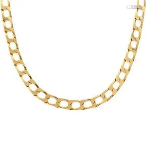 Yellow Gold 9mm Wide Cuban Link Men's Chain 24.5