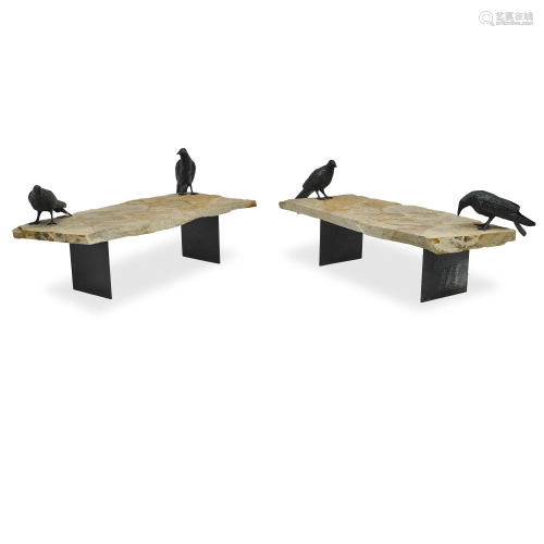 Peter Woytuk (born 1958) Raven benches (Two works) 31 x