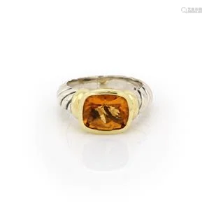 David Yurman Nobelesse Citrine 925 Silver 14k Yellow