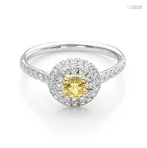 Tiffany & Co. SOLESTE White & Fancy Intence Yellow