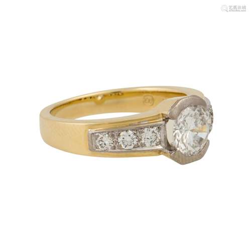 Ring mit Brillant ca. 1,05 ct