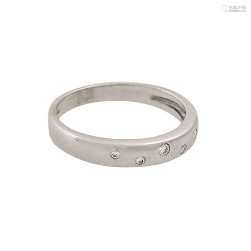 Ring mit kleinen Brillanten zus. ca. 0,06 ct,