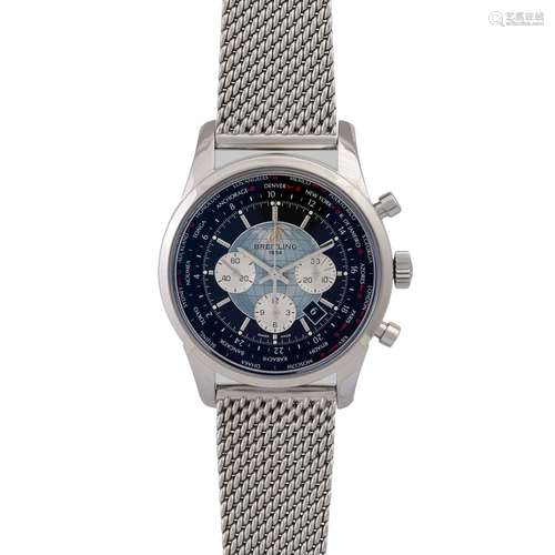 BREITLING Transocean Chronograph Unitime, Ref. AB0510. Herre...