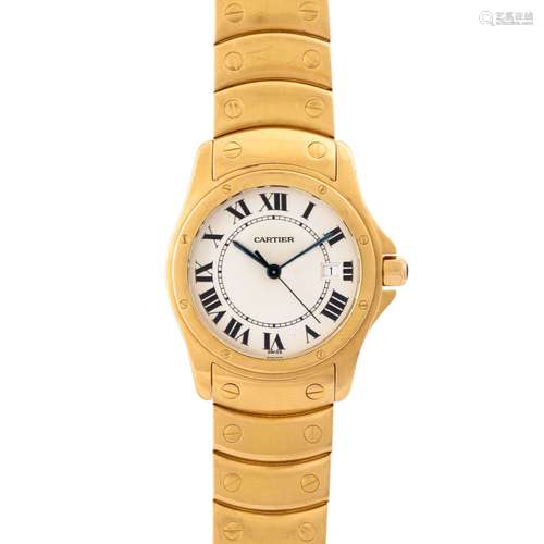 CARTIER Vintage Ronde, Ref. 15411. Armbanduhr. Ca. 1990er Ja...