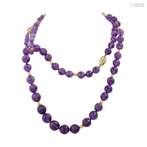 Lange Amethystkette