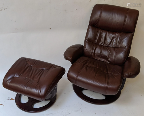 Modern Reclining Chair & Ottoman