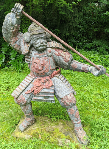 Asian Bronze Outdoor Samurai Warrior Sculpture