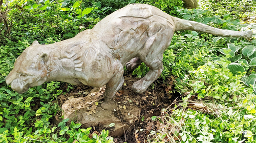 Bronze Outdoor Statue of Large Tiger