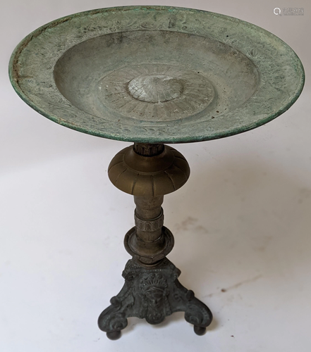 Antique Brass Outdoor Table Fountain