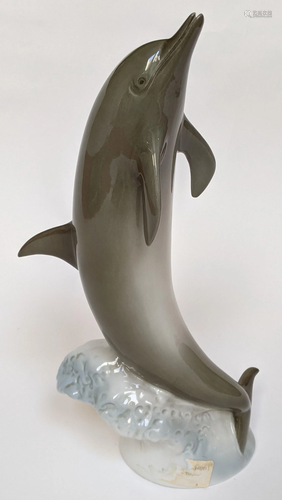 Royal Dux Porcelain Dolphin