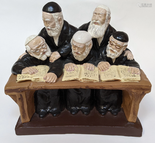 Plaster Figure of Five Rabbis