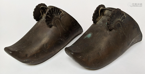 Pair of European Bronze Stirrups