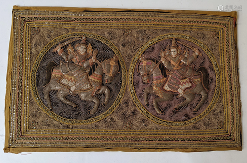 Balinese Embroidered Tapestry