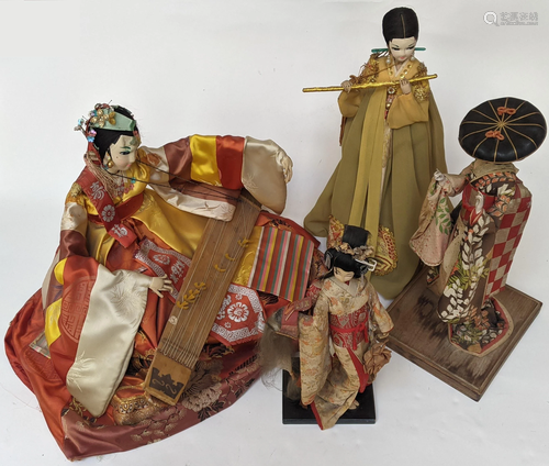 Lot of Four Chinese Dolls