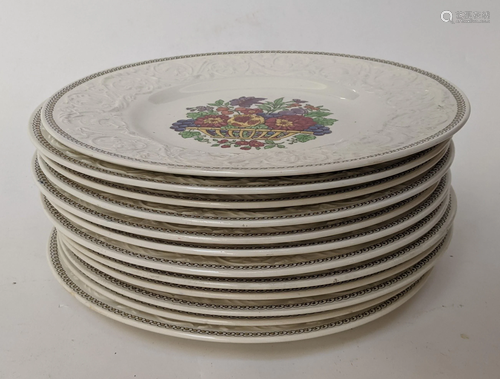 Set of 12 Wedgwood Dinner Plates