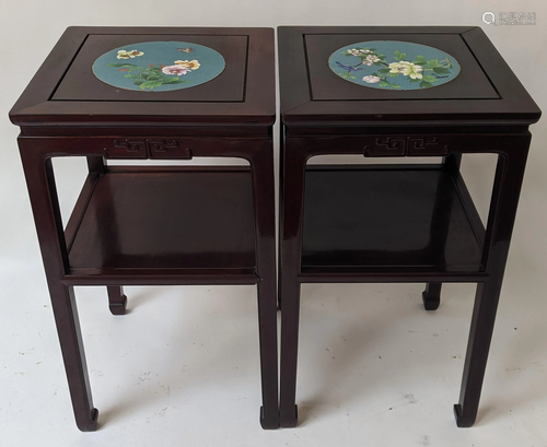 Pair of Asian Chinese Side Tables