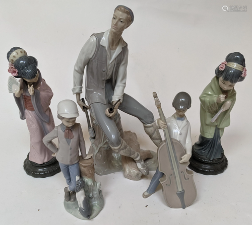 Five Assorted Lladro Figures