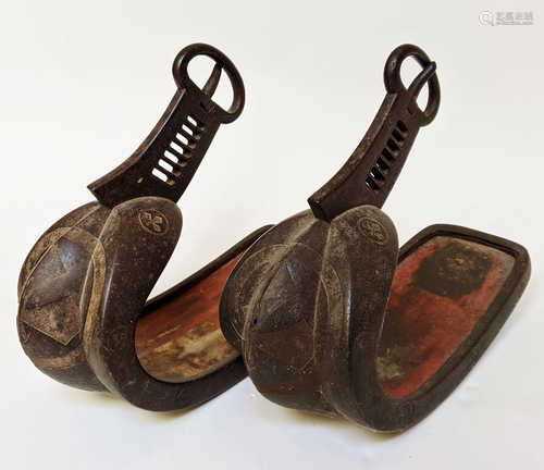 Pair of Japanese Edo Samurai Stirrups