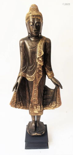 Modern Southeast Asia Standing Buddha Sculpture