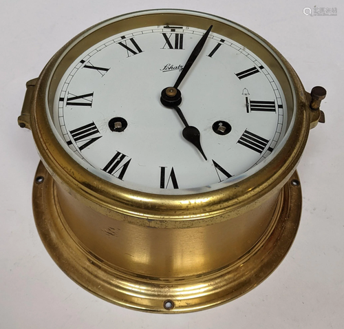 Vintage Schatz Brass Ship's Clock