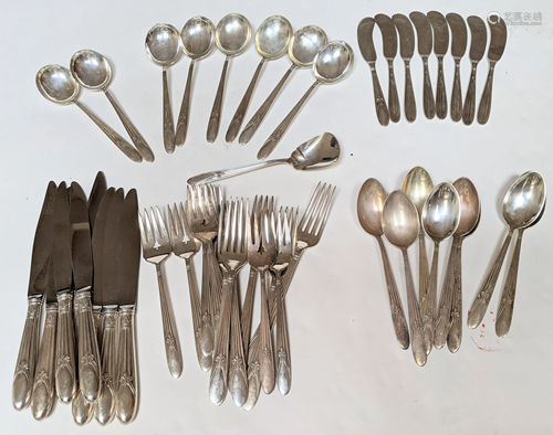 46-Pc. Sterling Silver Flatware Set