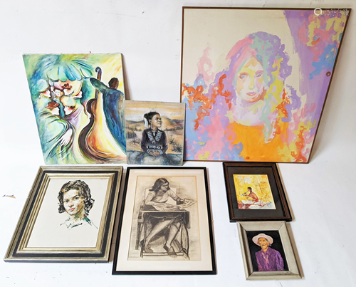 Six Original Portrait Artworks