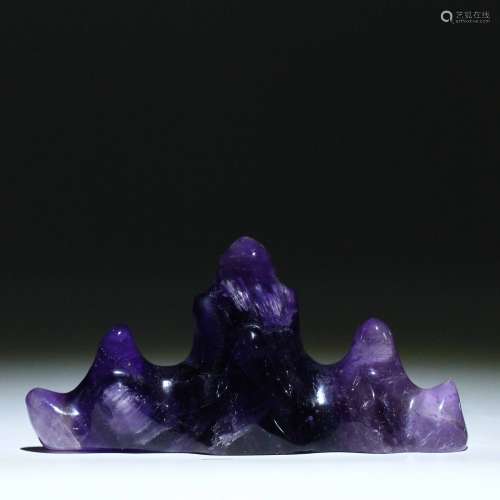 紫水晶筆置