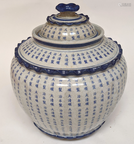 Chinese Porcelain Covered Vase