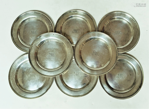 8 Sterling Silver Dishes