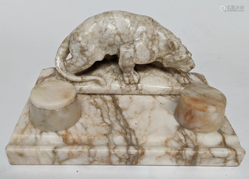 Continental Crouching Tiger Inkwell