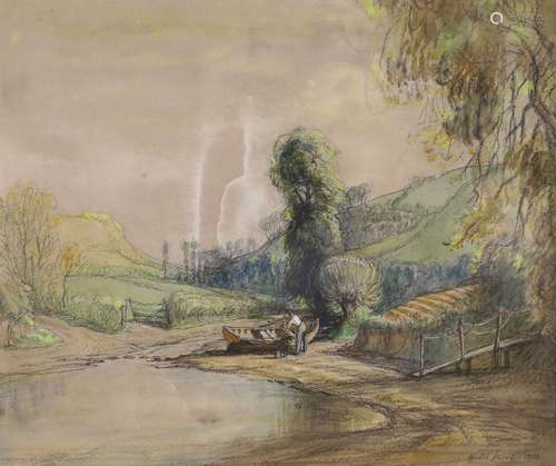 Hester Frood (1882-1971), pencil and watercolour, A Ford nea...