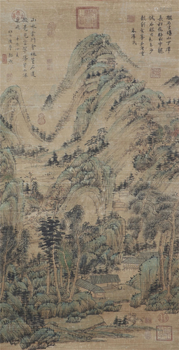 A CHINESE LANDSCAPE PAINTING