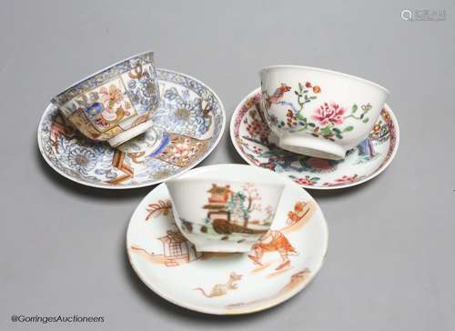 A small collection of 18th century Chinese porcelain,compris...