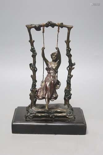 After Auguste Moreau, (1834-1917), Art nouveau style 'Girl o...