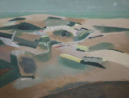 Stewart Lees (1926-2008), oil on board, Landscape, signed, 7...