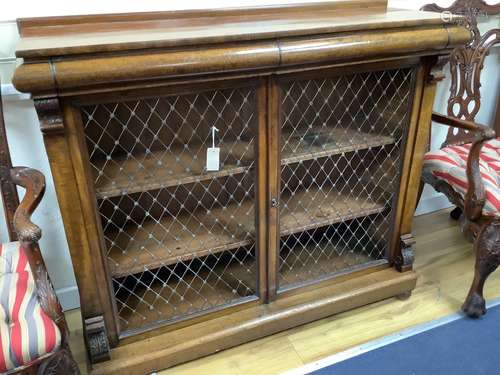 A late Regency mahogany chiffonier, width 122cm, depth 40cm,...