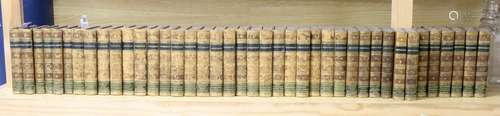 ° John Bell, British Theatre, 34 vols, 1791-1797, gilt-toole...