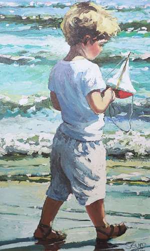 Sherree Valentine Daines, hand embellished canvas, The Red T...