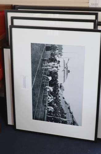 A group of ten assorted photographs of Olympic athletes, app...