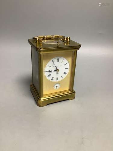 A Matthew Norman brass repeating carriage clock, serial numb...