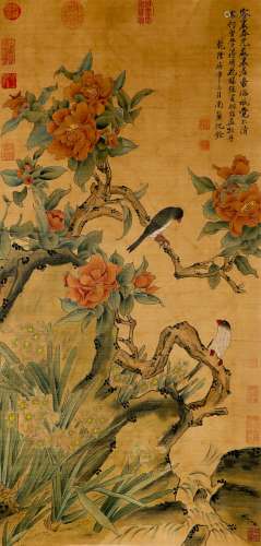 Chinese  Painting Of Flower And Bird - Shen Quan